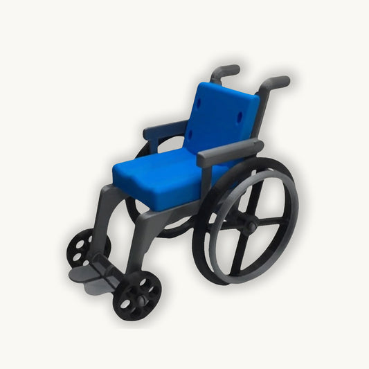 A wheelchair on an empty background.